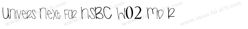 Univers Next for HSBC W02 Md Regula字体转换
